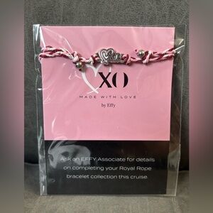 New! EFFY Royal Rope Cruise Bracelet XO Heart Limited Edition